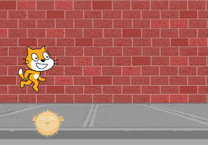 Scratch - Create a jumping game